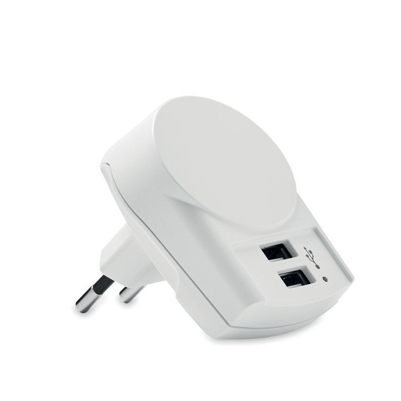 EURO USB CHARGER 2XA - ABS