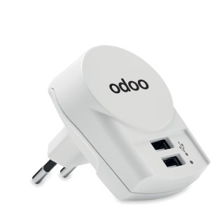 EURO USB CHARGER 2XA - ABS