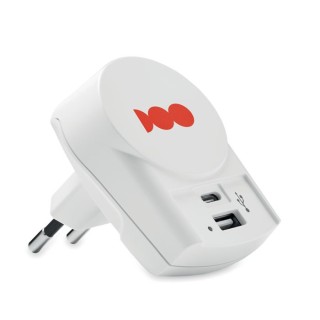EURO USB CHARGER A/C - ABS