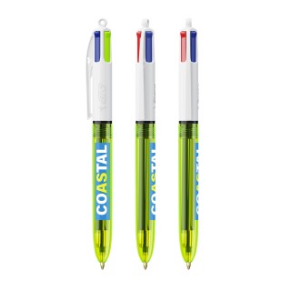BIC® 4 Couleurs Fluo Bille - Fabrication Française