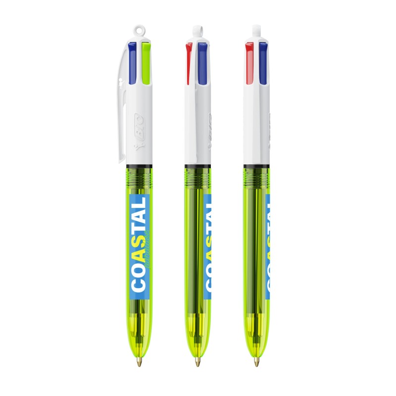 BIC® 4 Couleurs Fluo Bille - Fabrication Française
