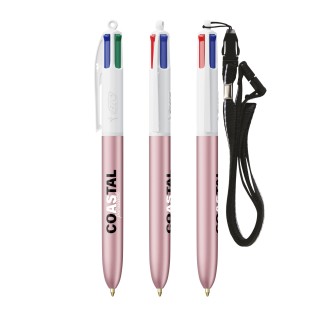 BIC® 4 Colours Glacé with Lanyard - Fabrication Française