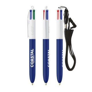 BIC® 4 Couleurs Soft with Lanyard - Fabrication Française