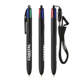 BIC® 4 Couleurs Soft with Lanyard - Fabrication Française