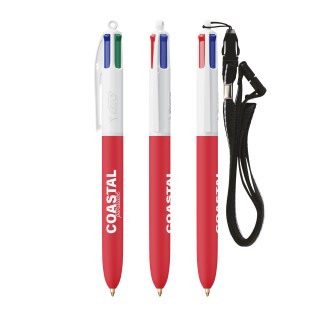 BIC® 4 Couleurs Soft with Lanyard - Fabrication Française