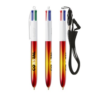 BIC® 4 Colours® Flags Collection + lanyard - Fabrication Française