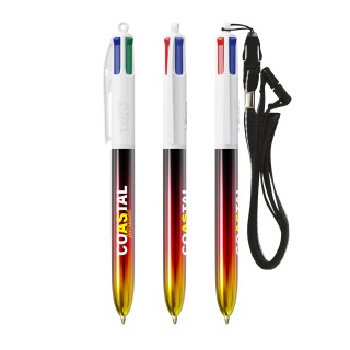 BIC® 4 Colours® Flags Collection + lanyard - Fabrication Française