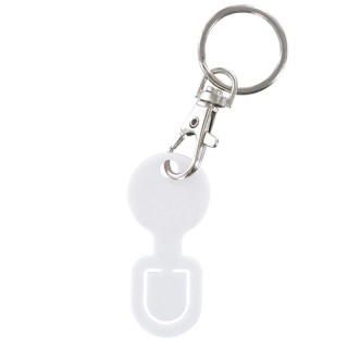 PORTE CLES MOUSQUETON PETIT MODELE AVEC CLIPCOURSE - PC, ACIER