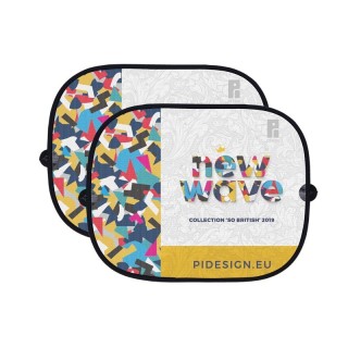 SET DE 2 PARE-SOLEIL LATERAUX IMPRIMES QUADRI - Polyester