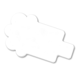 BADGE PLASTIQUE (PS) AVEC PINCE EPINGLE - PS CHOC