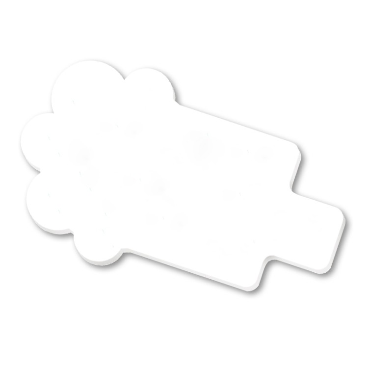 BADGE PLASTIQUE (PS) AVEC PINCE EPINGLE - PS CHOC