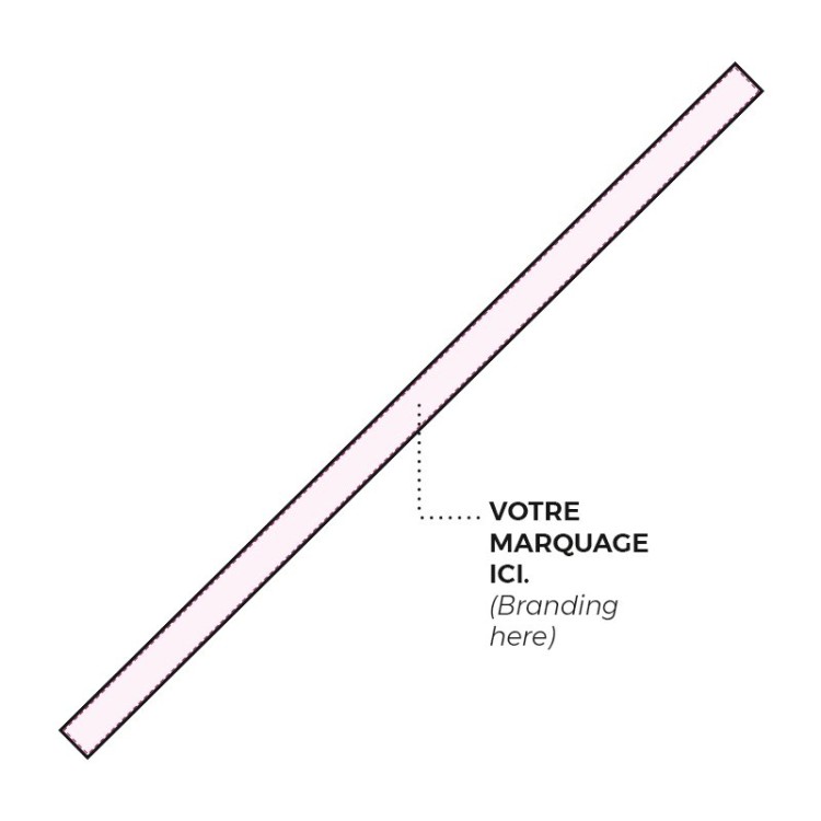 BRACELET INVIOLABLE EN SATIN - SUBLIMATION 1 FACE - Polyester