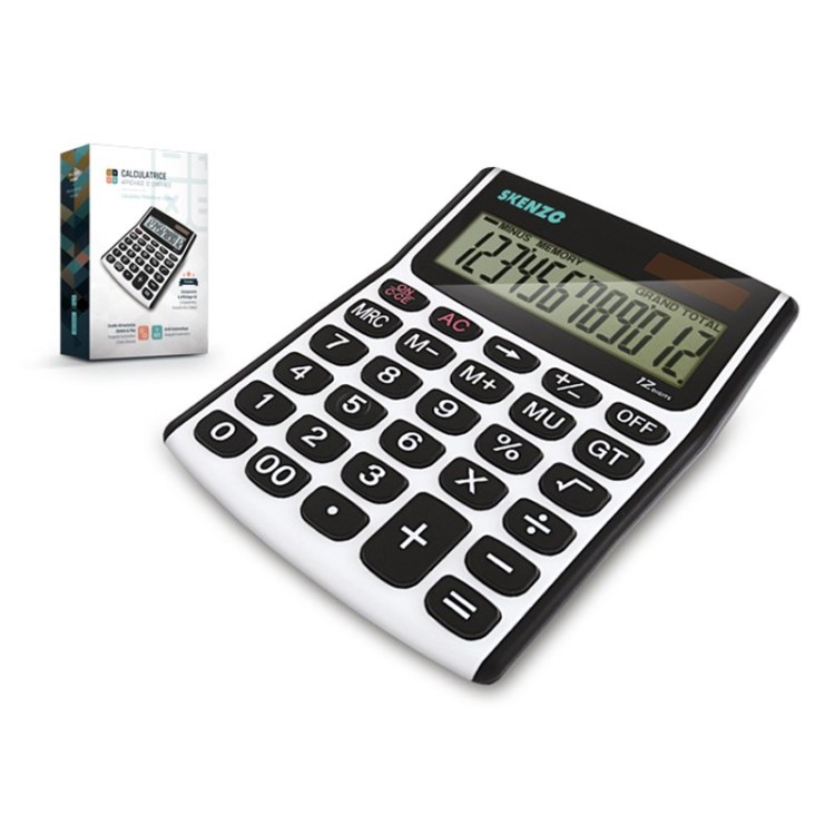 CALCULATRICE 12 CHIFFRES HQ - PREMIUM - ABS