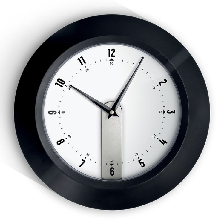 HORLOGE MURALE RADIO PILOTEE - Plastique