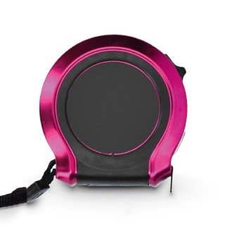 MESURE : METRE RUBAN JAUNE 5 m X 19 mm COQUE PLASTIQUE - ABS chromé