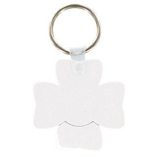 PORTE-CLES JETON TREFLE (anneau 25 mm) - ABS