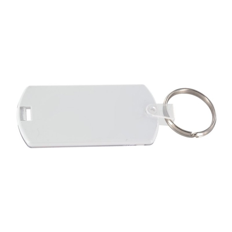 PORTE CLES PORTE ETIQUETTE (anneau 25 mm) - SAN, ABS