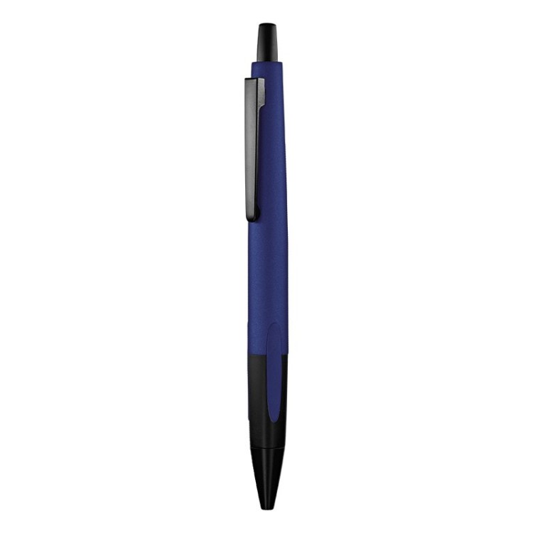STYLO BILLE ECRITURE BLEU CORPS ET CLIP METAL - Aluminium