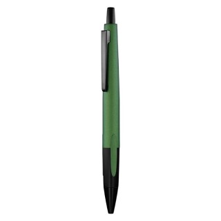 STYLO BILLE ECRITURE BLEU CORPS ET CLIP METAL - Aluminium