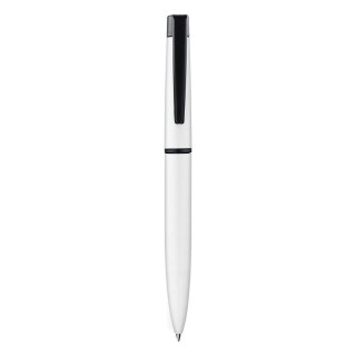 STYLO BILLE ECRITURE BLEU CORPS ET CLIP METAL - Aluminium