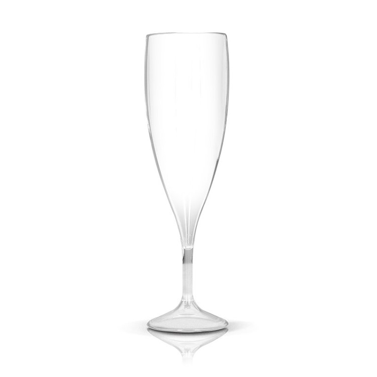 FLUTE A CHAMPAGNE EN PLASTIQUE REUTILISABLE TRITAN® 14 cl RAS BORD - 