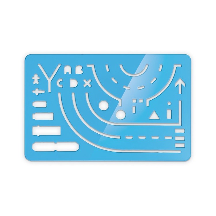 REGLE NORMOGRAPHE 125x80x1,5 mm - ASSISTANT DU CONSTAT AMIABLE - PS CR