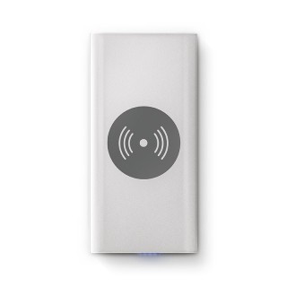 BATTERIE EXTERNE Li-po 8000 mAh ET CHARGEUR PAR INDUCTION - Aluminium