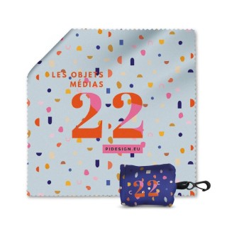 CHIFFON DE NETTOYAGE EN MICROFIBRE  AVEC POCHETTE 150x150mm - MICROFIB