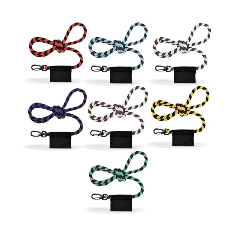 CORDON TOUR DE COU / LANYARD TUBULAIRE TISSEE 2 COULEURS - Polyester