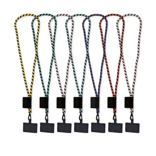 CORDON TOUR DE COU / LANYARD TUBULAIRE TISSEE PORTE TELEPHONE - Polyes