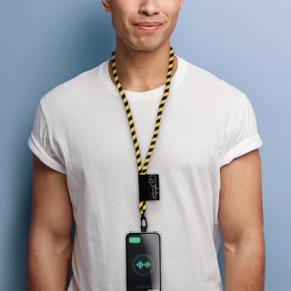 CORDON TOUR DE COU/LANAYRD TUBULAIRE TISSEE PORTE TELEPHONE - Polyeste