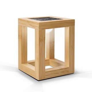 LAMPE SOLAIRE EN BAMBOU - BAMBOU, panneau solaire