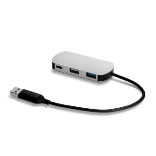 HUB MULTIPORTS EN ALUMINIUM RECYCLE - ABS, ALU