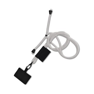 LANYARD CORDON TOUR DE COU PORTE TELEPHONE A LONGUEUR AJUSTABLE - Poly