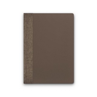 CARNET A5 AVEC COUVERTURE EN POUDRE CAFE - PAPIER