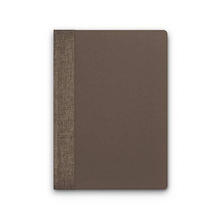 CARNET A5 AVEC COUVERTURE EN POUDRE CAFE - PAPIER
