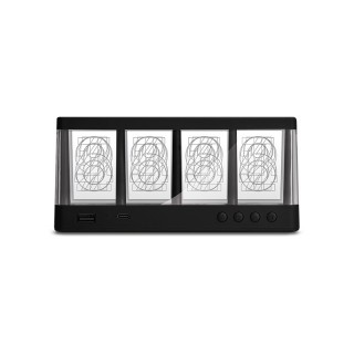 Horloge LED et chargeur à induction 15W - ABS