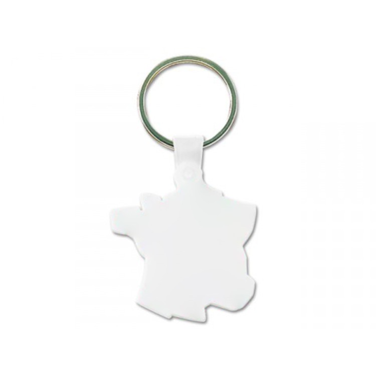 PORTE CLES FORME FRANCE (anneau 25 mm) - PS CHOC