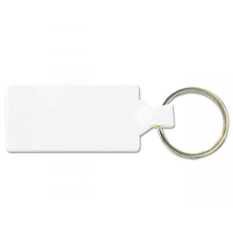 PORTE CLES RECTANGLE 55x28 mm (anneau 25 mm) - PS CHOC