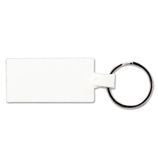 PORTE CLES PLASTIQUE SOUPLE RECTANGLE 55x28 mm (anneau 25 mm) - PVC SO