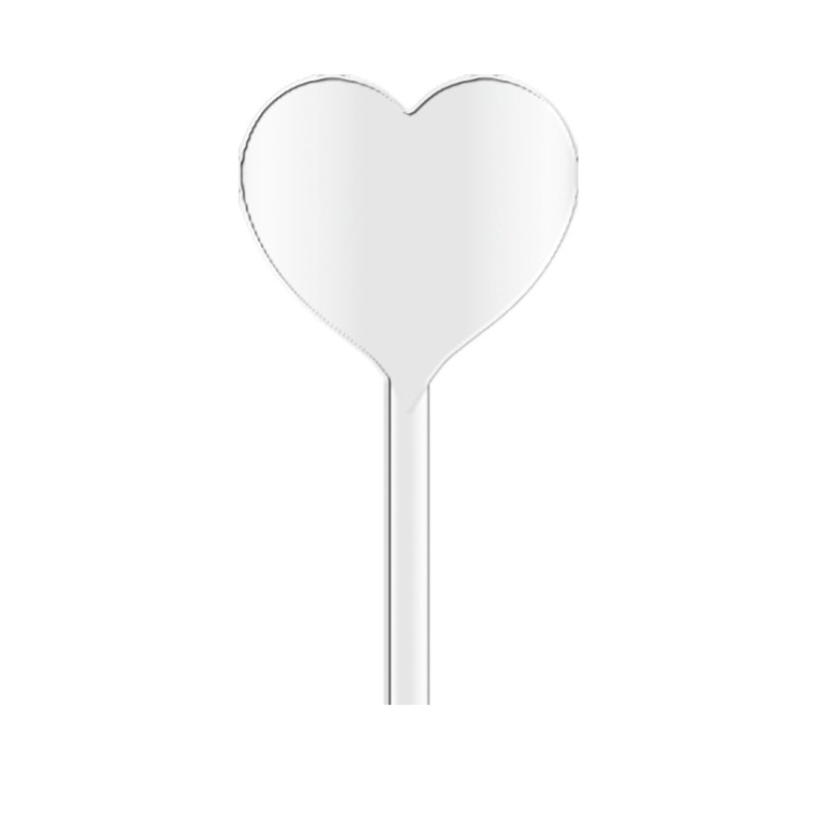 AGITATEUR COCKTAIL COEUR SPATULE 190 mm - PS CRISTAL