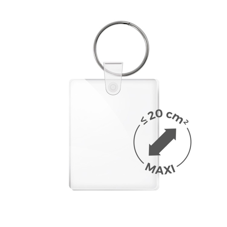 PORTE CLES SUR-MESURE PMMA EP.3 mm MAXI 20 cm2 - PMMA