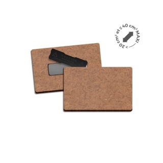 BADGE MDF EP 3 mm AVEC AIMANT ENTRE 20 cm2 ET 40 cm2 MAXI - MDF