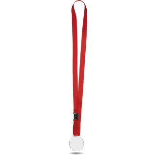 MEDAILLE PLASTIQUE (PMMA) EP 3 mm ET MAXI 30 cm2 AVEC CORDON SATIN - P