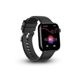 MONTRE CONNECTEE ECRAN 1,85 AMOLED ETANCHE - SILICONE, Alliage de zinc