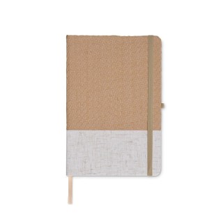 CARNET A5 COUVERTURE COTON ET FIBRES DE BAMBOU - PAPIER