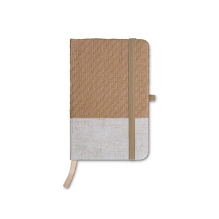 CARNET DE POCHE COUVERTURE COTON ET FIBRES DE BAMBOU - PAPIER