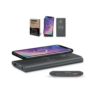 BATTERIE EXTERNE Li-po 8000 mAh ET CHARGEUR PAR INDUCTION 15W - Alumin