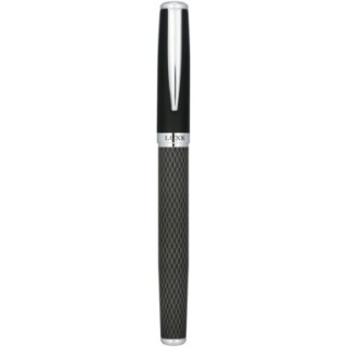Luxe Parure de stylos bille et roller avec étui Carbon (encre noire)