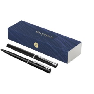 🇫🇷 Waterman Parure de stylos bille et roller Allure (encre bleue)